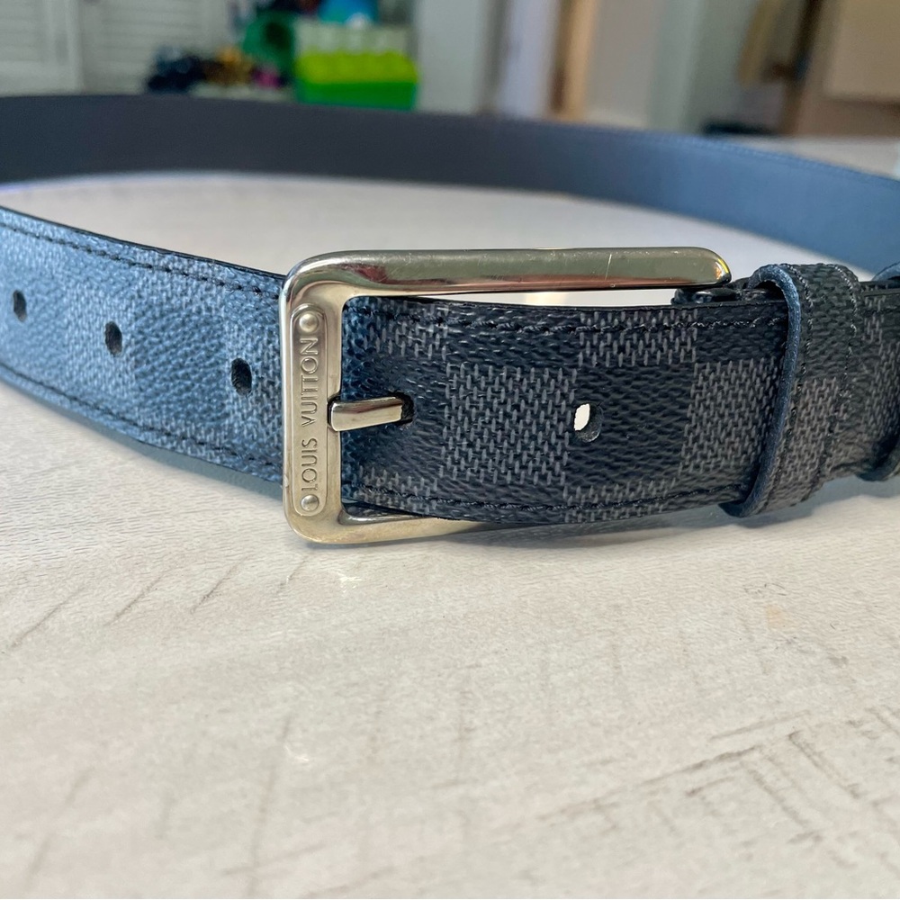 Authentic Louis Vuitton Damier Men's Belt Size 36